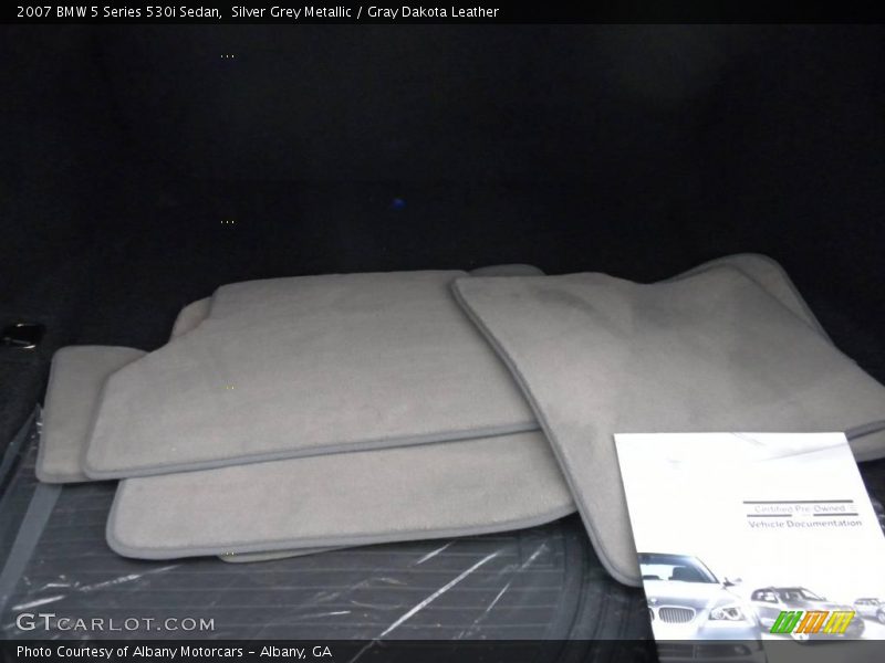 Silver Grey Metallic / Gray Dakota Leather 2007 BMW 5 Series 530i Sedan