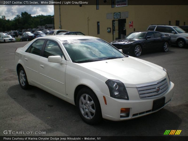 White Diamond / Light Gray/Ebony 2007 Cadillac CTS Sedan