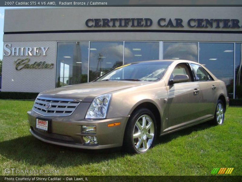 Radiant Bronze / Cashmere 2007 Cadillac STS 4 V6 AWD