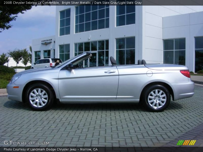 Bright Silver Metallic / Dark Slate Gray/Light Slate Gray 2008 Chrysler Sebring LX Convertible