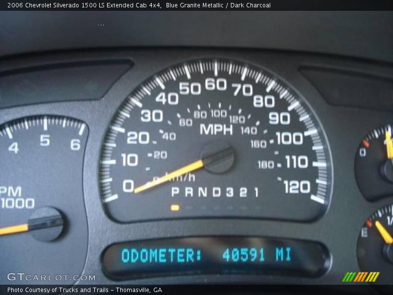 Blue Granite Metallic / Dark Charcoal 2006 Chevrolet Silverado 1500 LS Extended Cab 4x4