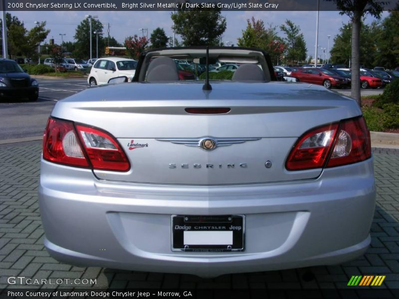 Bright Silver Metallic / Dark Slate Gray/Light Slate Gray 2008 Chrysler Sebring LX Convertible