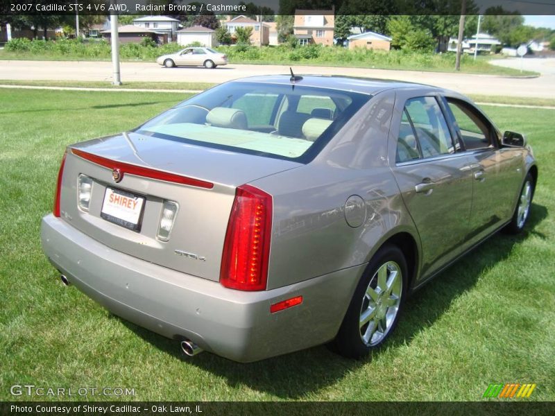 Radiant Bronze / Cashmere 2007 Cadillac STS 4 V6 AWD