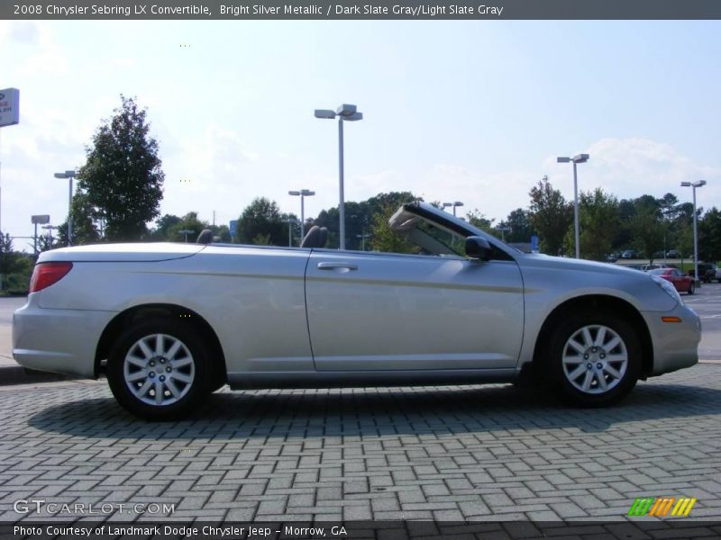 Bright Silver Metallic / Dark Slate Gray/Light Slate Gray 2008 Chrysler Sebring LX Convertible