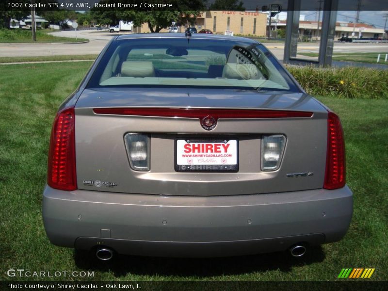 Radiant Bronze / Cashmere 2007 Cadillac STS 4 V6 AWD