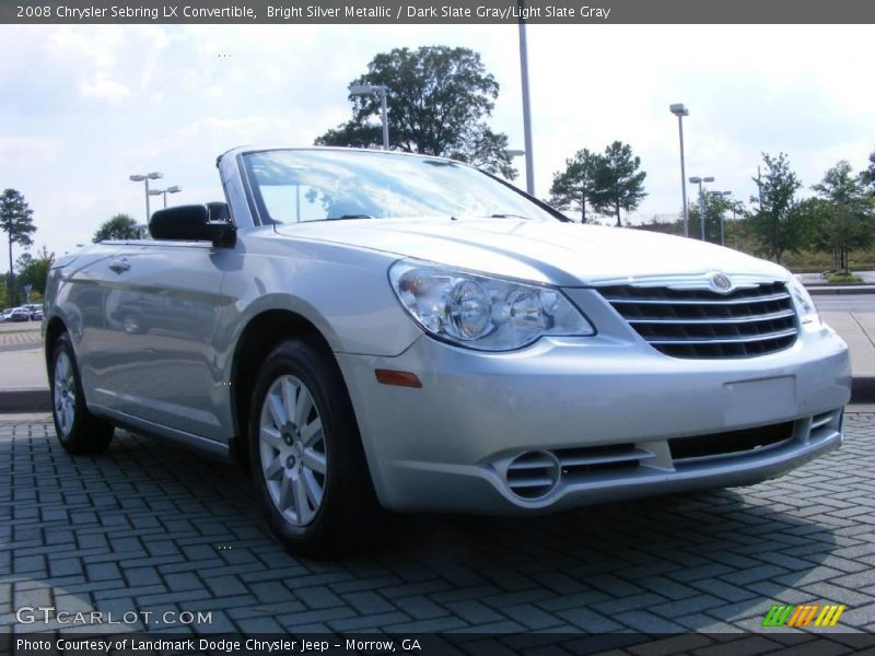 Bright Silver Metallic / Dark Slate Gray/Light Slate Gray 2008 Chrysler Sebring LX Convertible