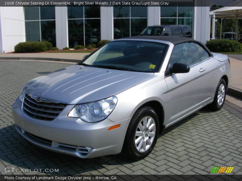 Bright Silver Metallic / Dark Slate Gray/Light Slate Gray 2008 Chrysler Sebring LX Convertible