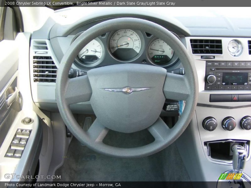 Bright Silver Metallic / Dark Slate Gray/Light Slate Gray 2008 Chrysler Sebring LX Convertible