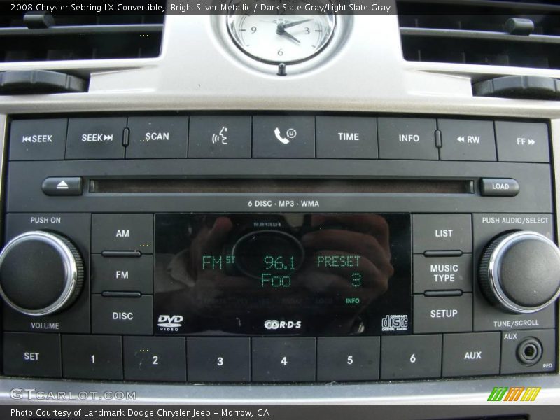 Bright Silver Metallic / Dark Slate Gray/Light Slate Gray 2008 Chrysler Sebring LX Convertible