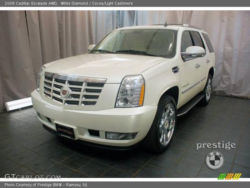 White Diamond / Cocoa/Light Cashmere 2008 Cadillac Escalade AWD