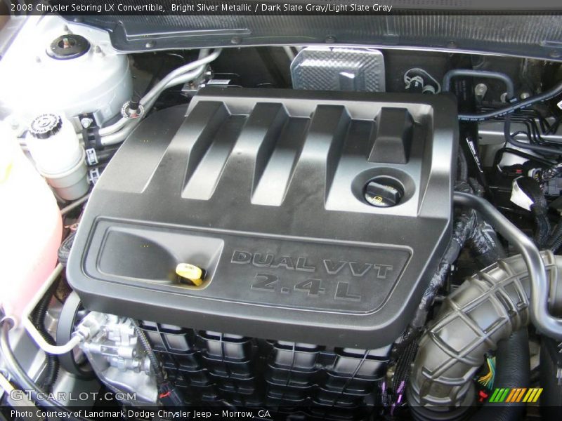 Bright Silver Metallic / Dark Slate Gray/Light Slate Gray 2008 Chrysler Sebring LX Convertible