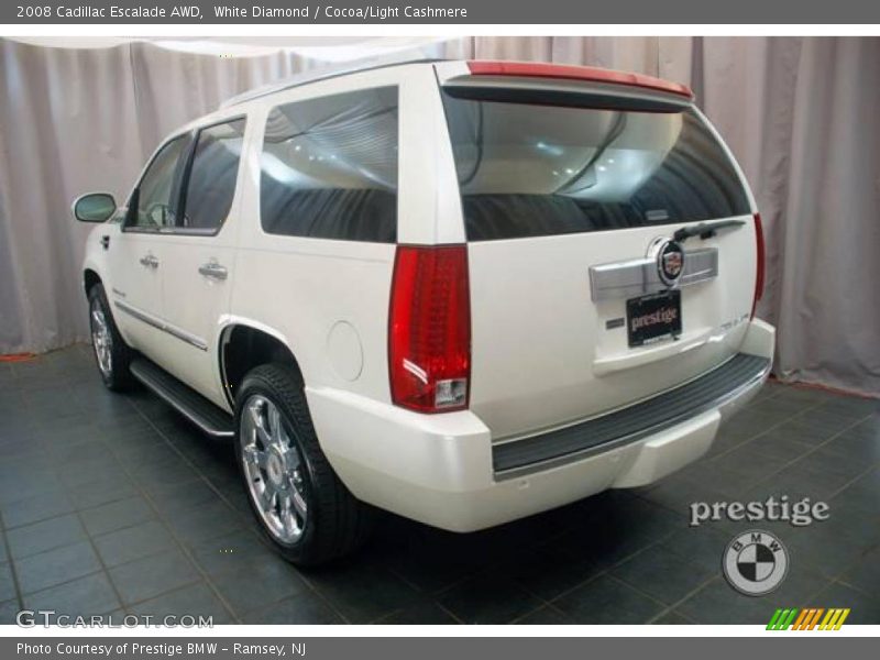 White Diamond / Cocoa/Light Cashmere 2008 Cadillac Escalade AWD