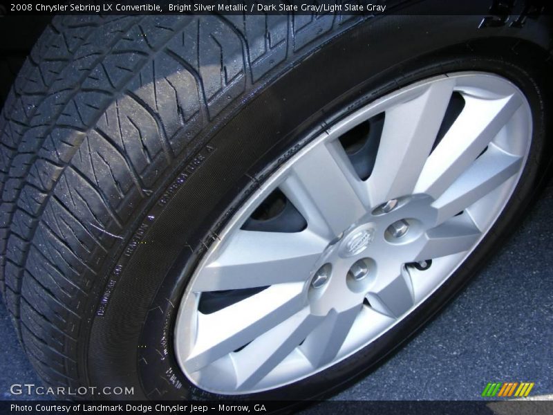 Bright Silver Metallic / Dark Slate Gray/Light Slate Gray 2008 Chrysler Sebring LX Convertible