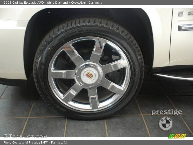 White Diamond / Cocoa/Light Cashmere 2008 Cadillac Escalade AWD