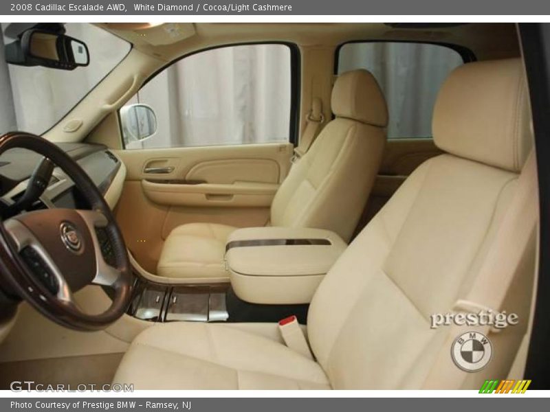 White Diamond / Cocoa/Light Cashmere 2008 Cadillac Escalade AWD