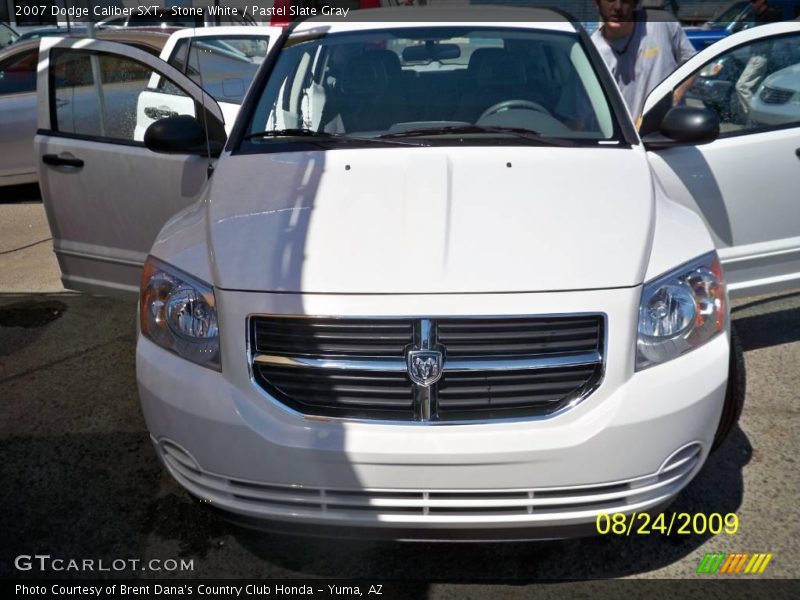 Stone White / Pastel Slate Gray 2007 Dodge Caliber SXT