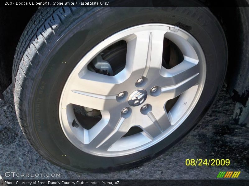 Stone White / Pastel Slate Gray 2007 Dodge Caliber SXT