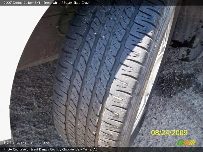 Stone White / Pastel Slate Gray 2007 Dodge Caliber SXT