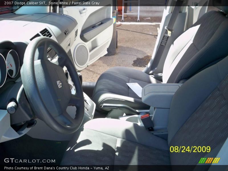 Stone White / Pastel Slate Gray 2007 Dodge Caliber SXT