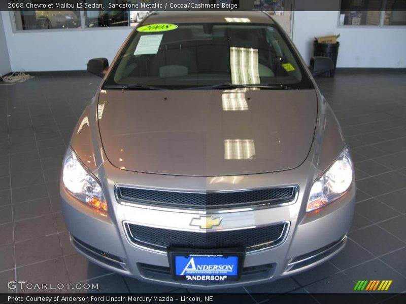 Sandstone Metallic / Cocoa/Cashmere Beige 2008 Chevrolet Malibu LS Sedan