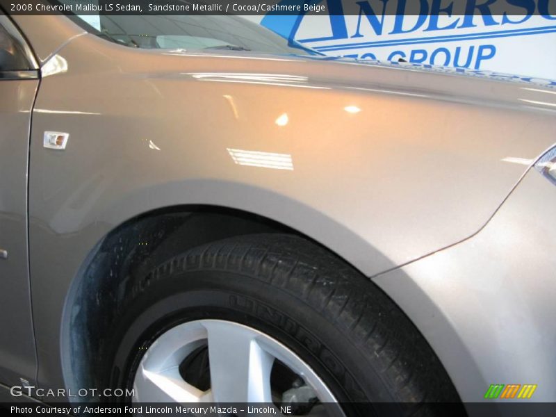 Sandstone Metallic / Cocoa/Cashmere Beige 2008 Chevrolet Malibu LS Sedan