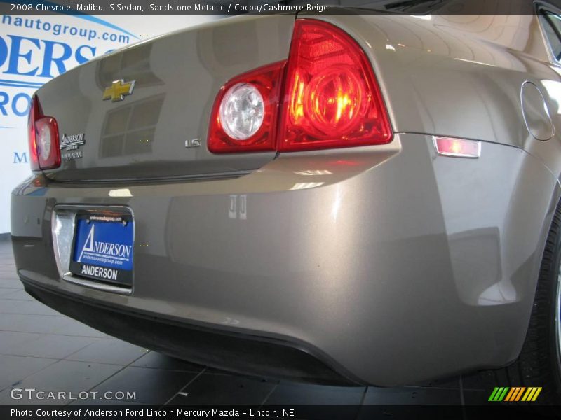 Sandstone Metallic / Cocoa/Cashmere Beige 2008 Chevrolet Malibu LS Sedan