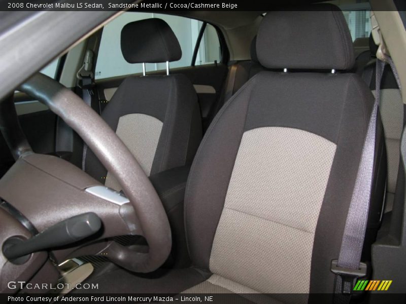 Sandstone Metallic / Cocoa/Cashmere Beige 2008 Chevrolet Malibu LS Sedan