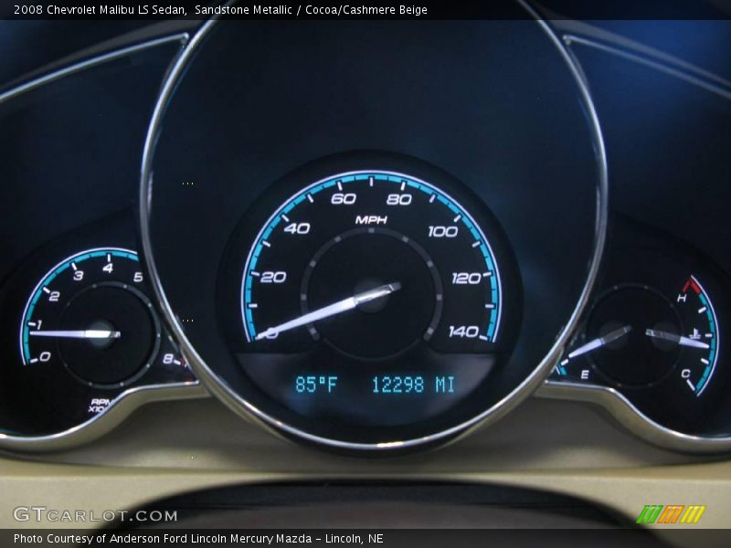 Sandstone Metallic / Cocoa/Cashmere Beige 2008 Chevrolet Malibu LS Sedan