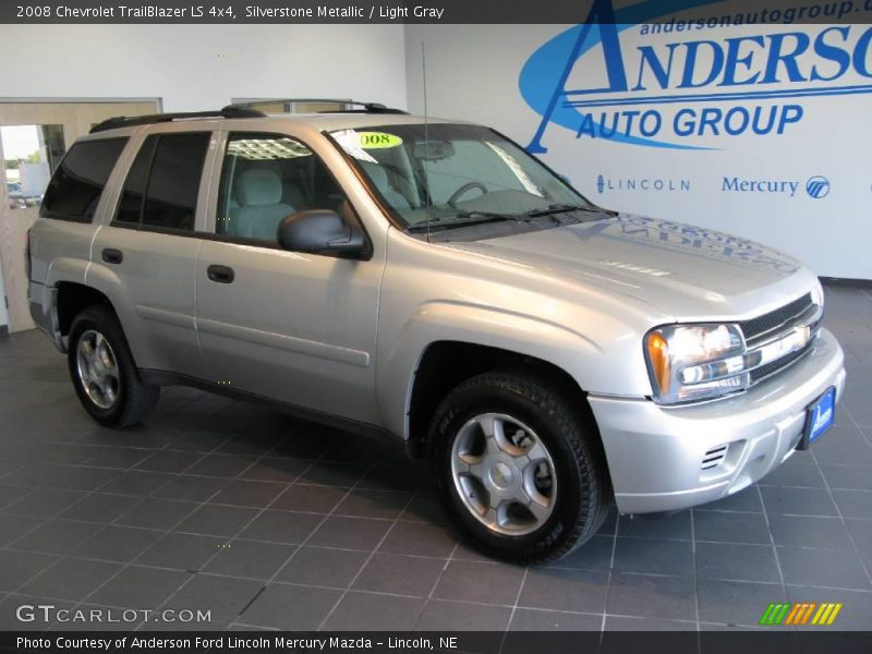 Silverstone Metallic / Light Gray 2008 Chevrolet TrailBlazer LS 4x4