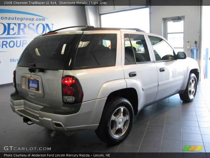 Silverstone Metallic / Light Gray 2008 Chevrolet TrailBlazer LS 4x4