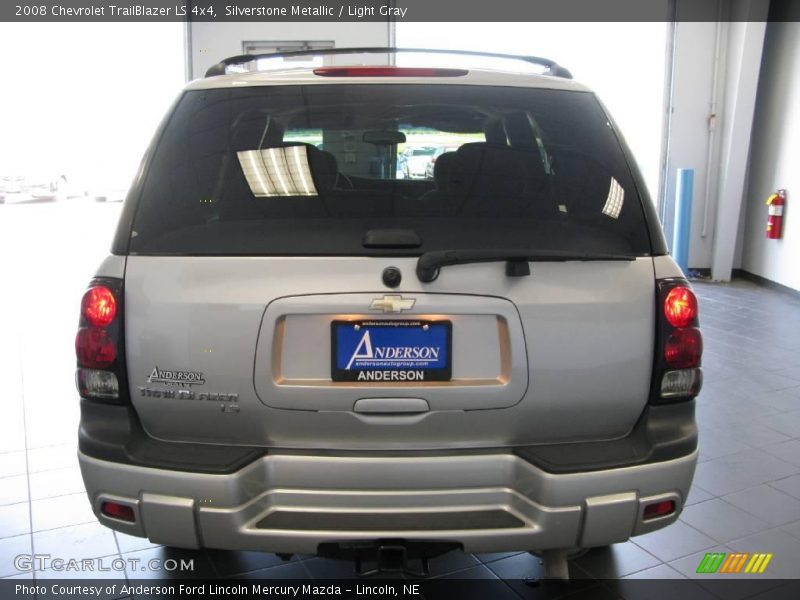 Silverstone Metallic / Light Gray 2008 Chevrolet TrailBlazer LS 4x4