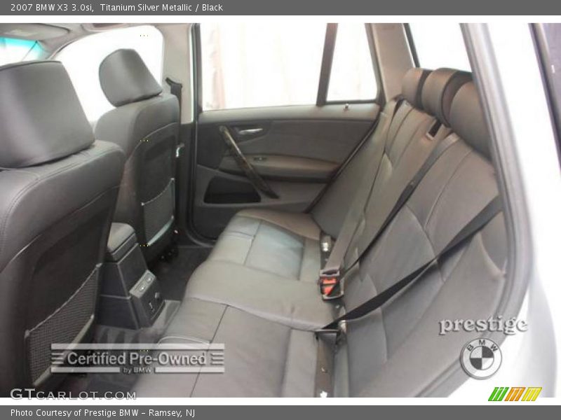 Titanium Silver Metallic / Black 2007 BMW X3 3.0si