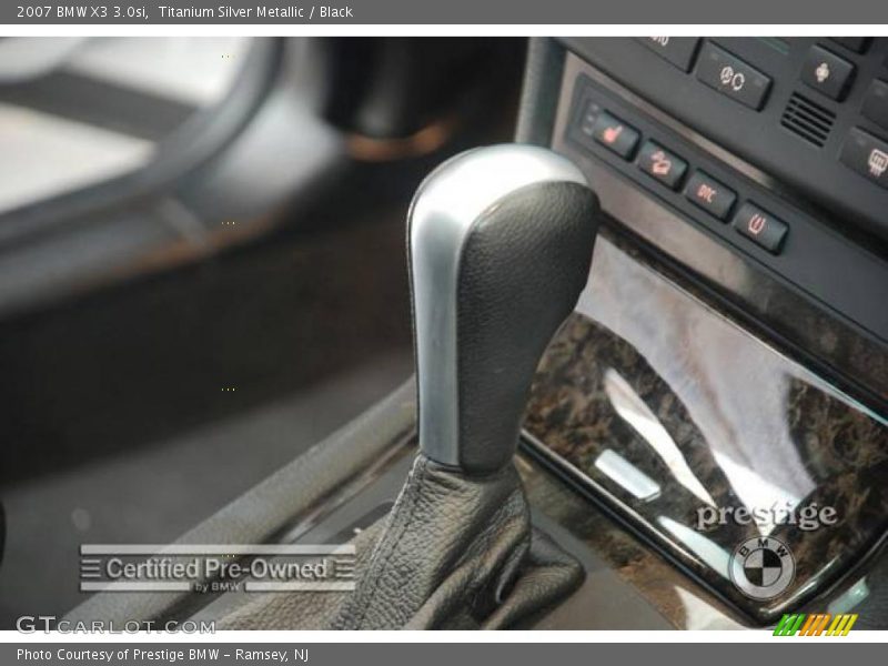 Titanium Silver Metallic / Black 2007 BMW X3 3.0si
