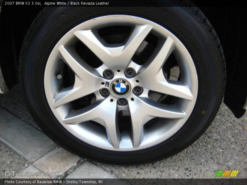 Alpine White / Black Nevada Leather 2007 BMW X3 3.0si