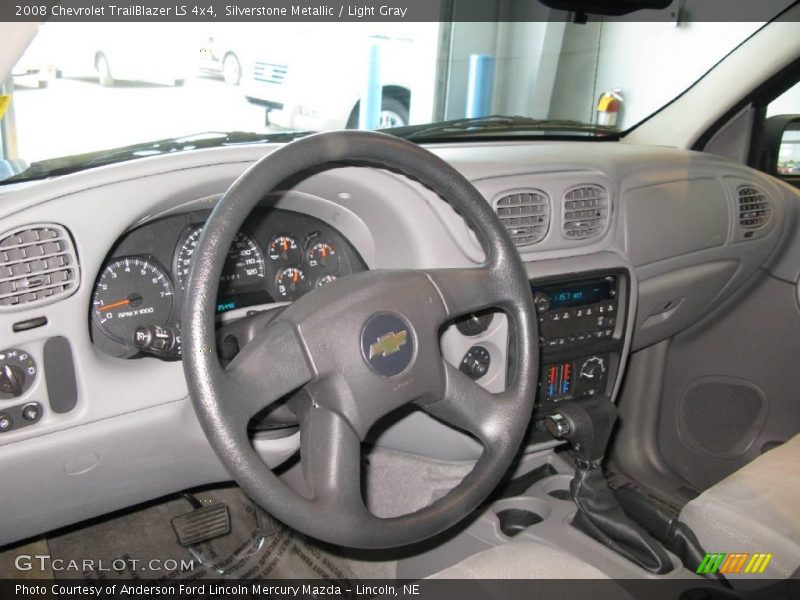Silverstone Metallic / Light Gray 2008 Chevrolet TrailBlazer LS 4x4