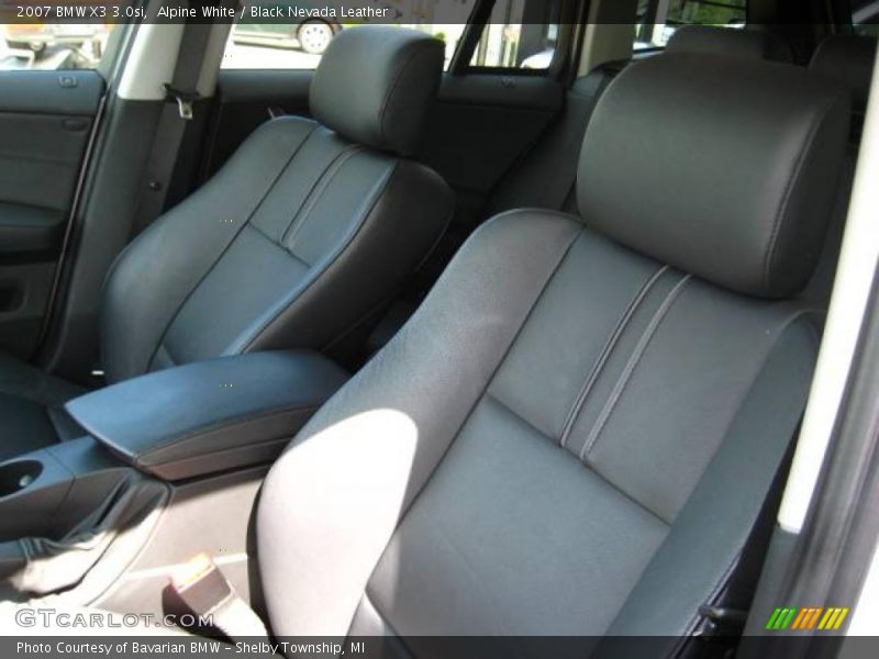 Alpine White / Black Nevada Leather 2007 BMW X3 3.0si
