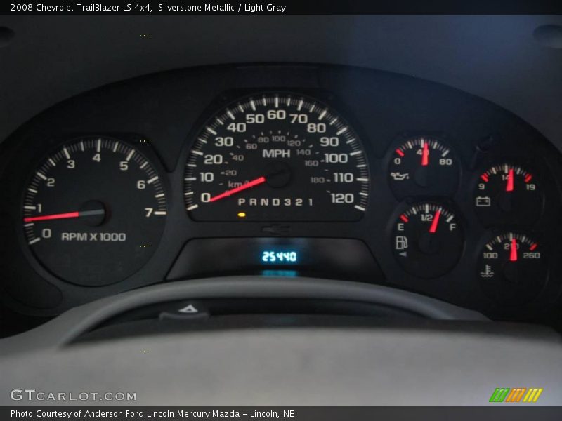 Silverstone Metallic / Light Gray 2008 Chevrolet TrailBlazer LS 4x4