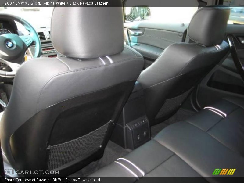 Alpine White / Black Nevada Leather 2007 BMW X3 3.0si