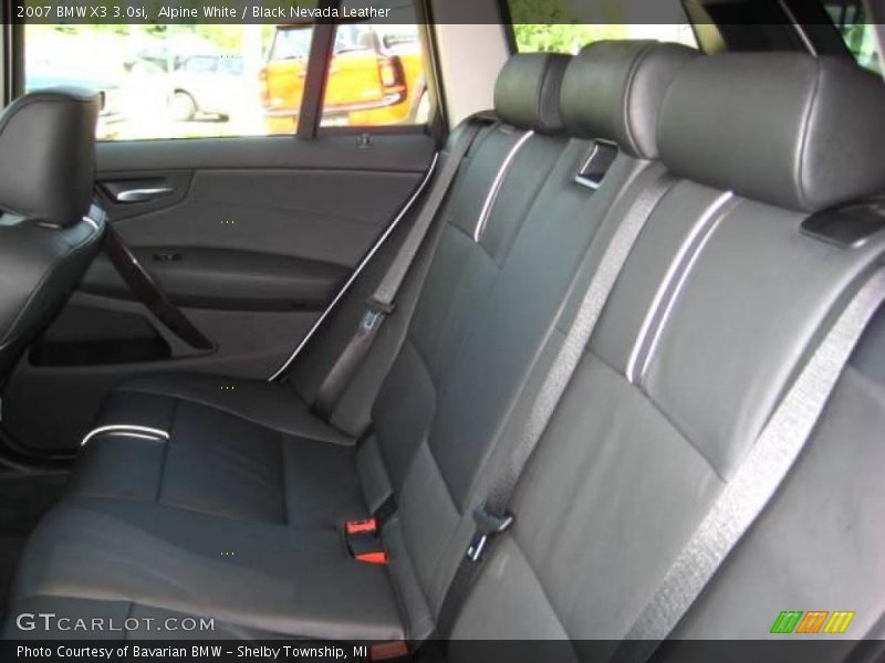 Alpine White / Black Nevada Leather 2007 BMW X3 3.0si