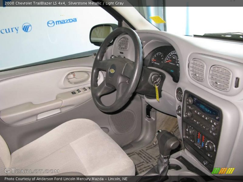 Silverstone Metallic / Light Gray 2008 Chevrolet TrailBlazer LS 4x4