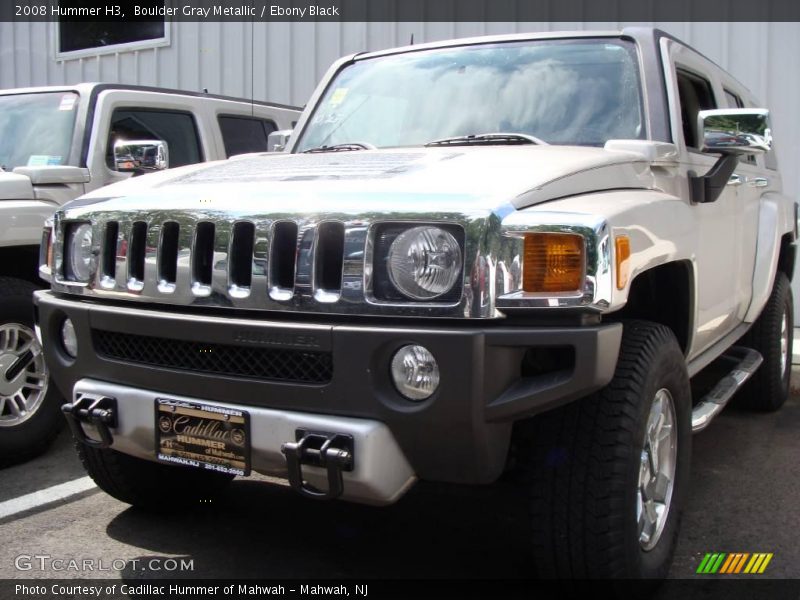 Boulder Gray Metallic / Ebony Black 2008 Hummer H3