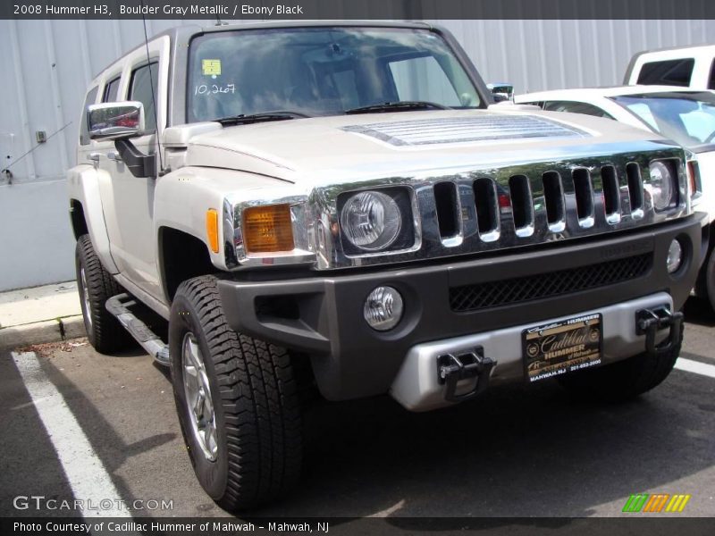 Boulder Gray Metallic / Ebony Black 2008 Hummer H3