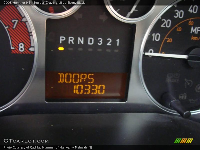 Boulder Gray Metallic / Ebony Black 2008 Hummer H3