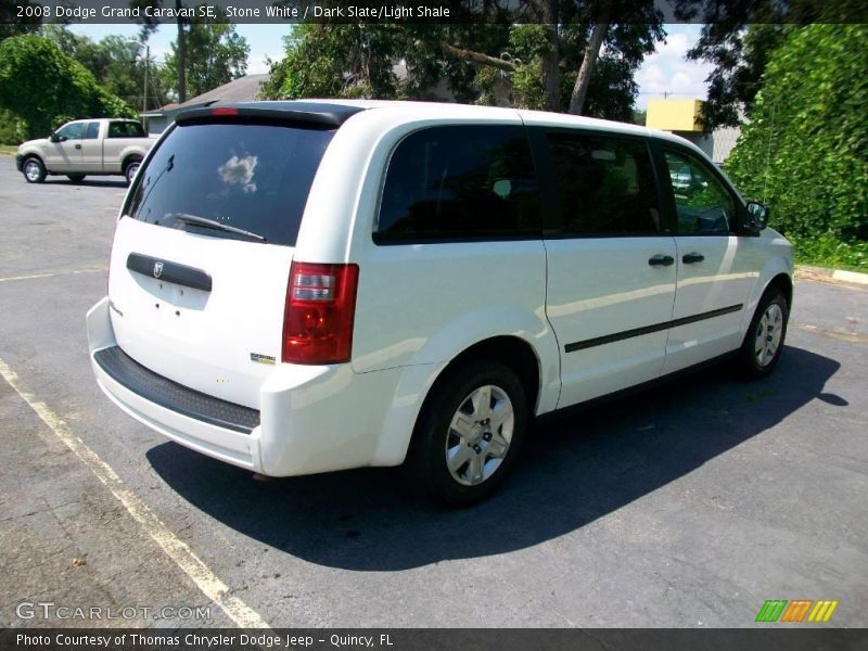 Stone White / Dark Slate/Light Shale 2008 Dodge Grand Caravan SE