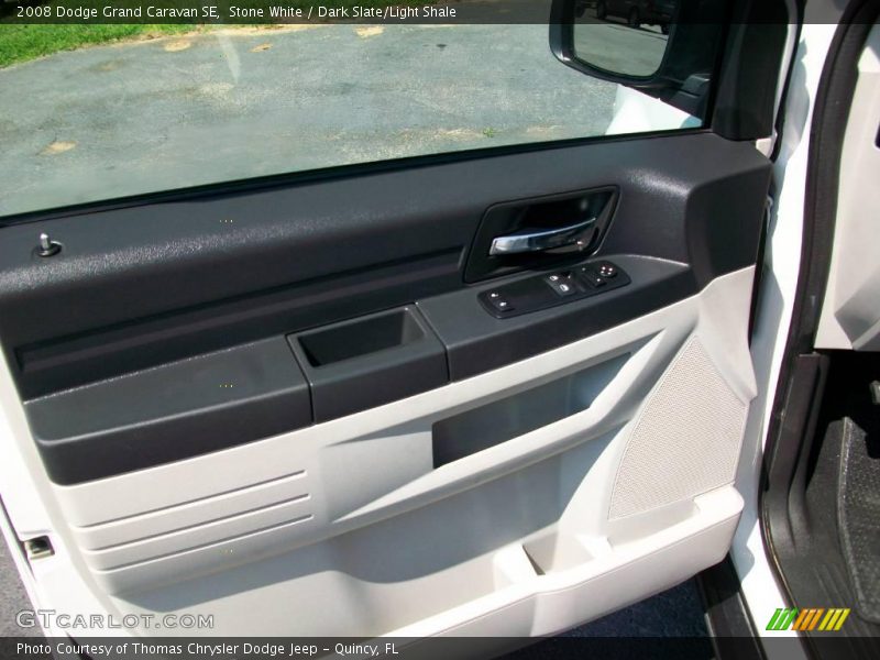 Stone White / Dark Slate/Light Shale 2008 Dodge Grand Caravan SE