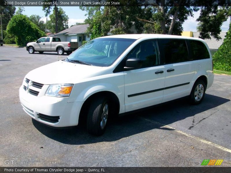 Stone White / Dark Slate/Light Shale 2008 Dodge Grand Caravan SE