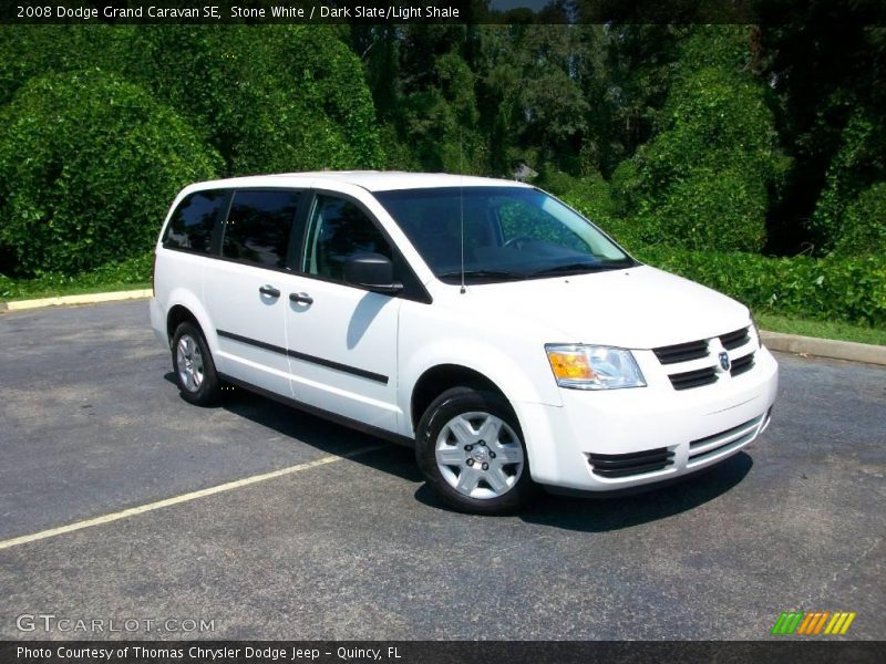 Stone White / Dark Slate/Light Shale 2008 Dodge Grand Caravan SE