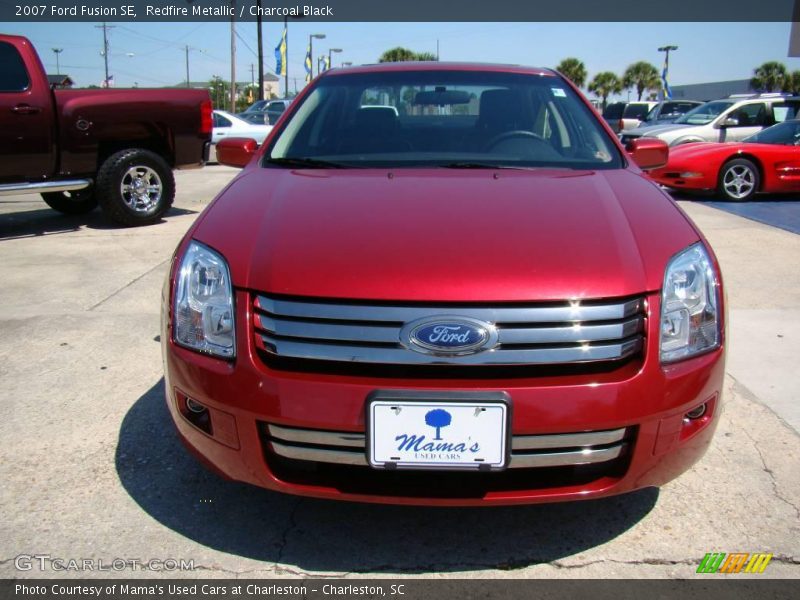 Redfire Metallic / Charcoal Black 2007 Ford Fusion SE
