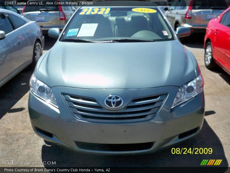 Aloe Green Metallic / Bisque 2007 Toyota Camry LE