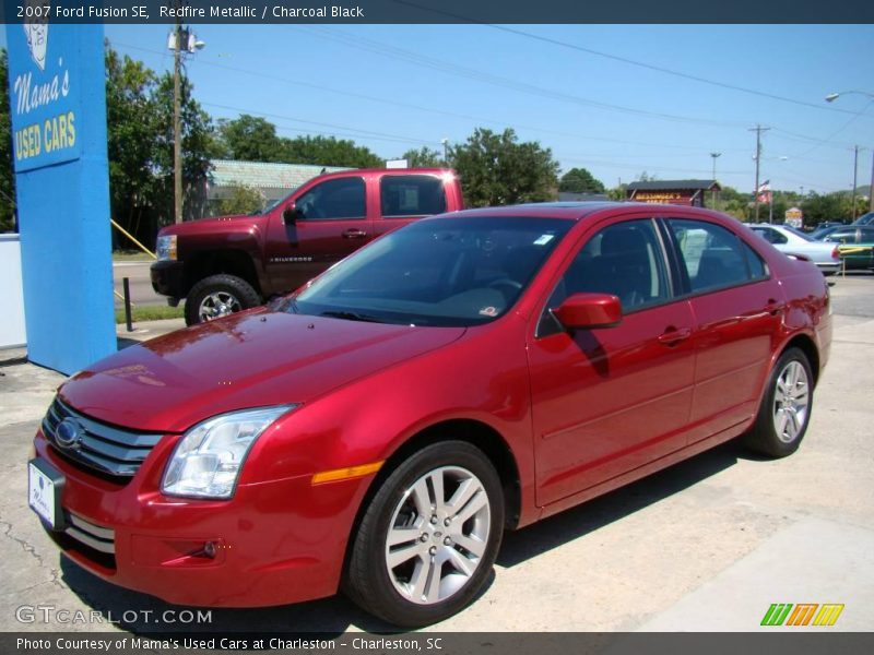 Redfire Metallic / Charcoal Black 2007 Ford Fusion SE